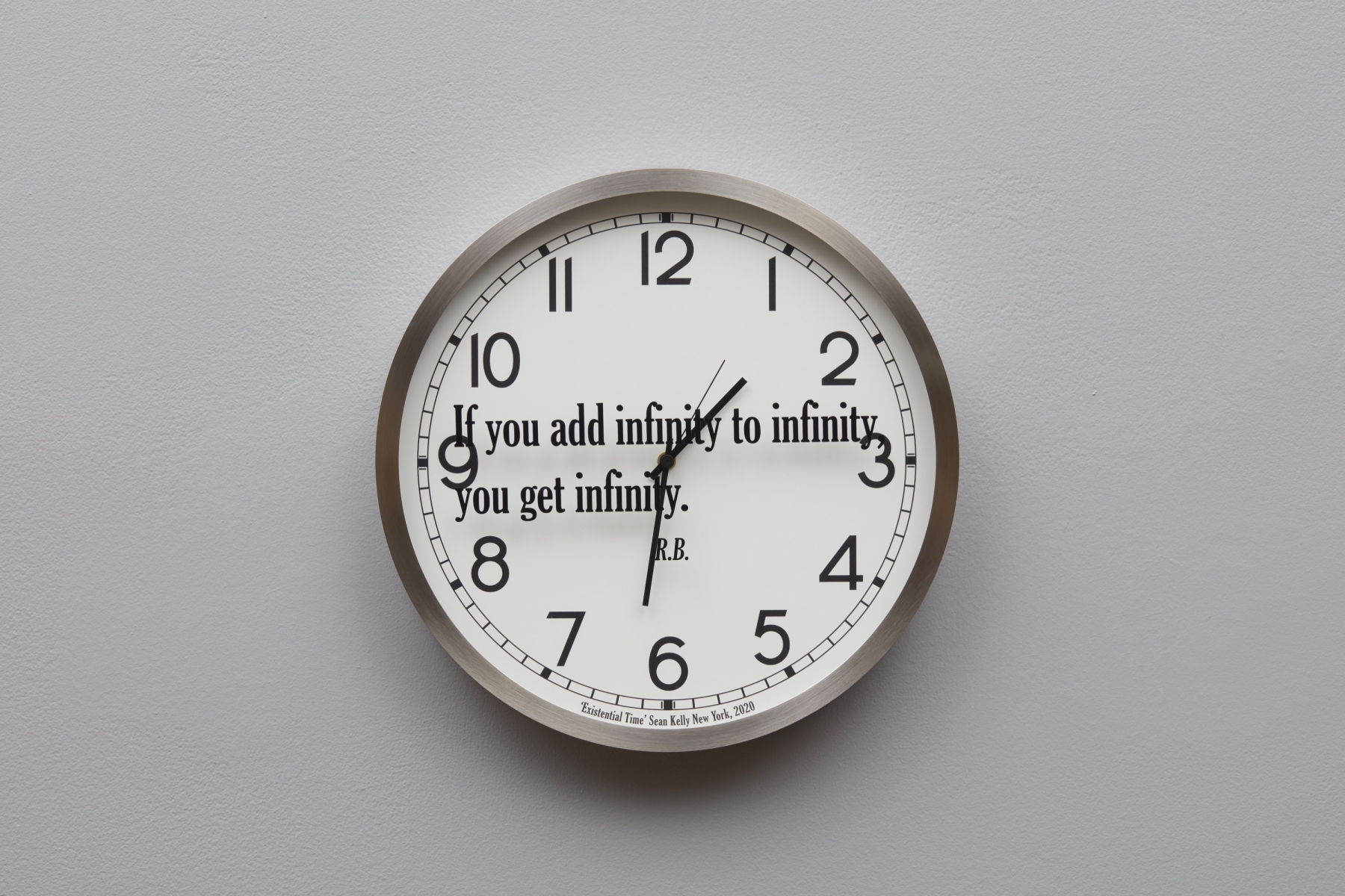 clock "if you add infinity"