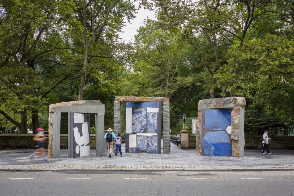 Doors for Doris, 2020

bluestone, poured concrete, assorted marble and steel

presented by Public Art Fund at Doris C. Freedman Plaza

September 16, 2020 - October 3, 2021

photo: Nicholas Knight, Courtesy Public Art Fund, NY