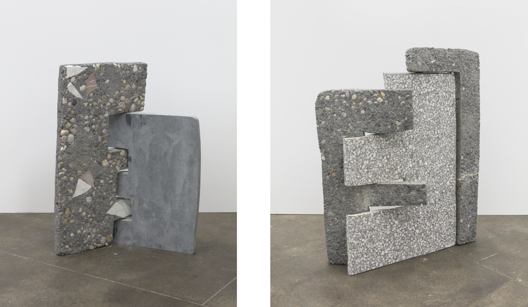 &nbsp;

Dependents 3, 2021
soapstone and terrazzo
31 1/4 x 23 1/16 x 14 9/16 inches (79.4 x 58.5 x 37 cm) SM-S.21.1437

Dependents 8, 2021
soapstone and terrazzo
39 1/16 x 29 3/4 x 13 1/4 inches (99.3 x 75.5 x 33.7 cm) SM-S.21.1442