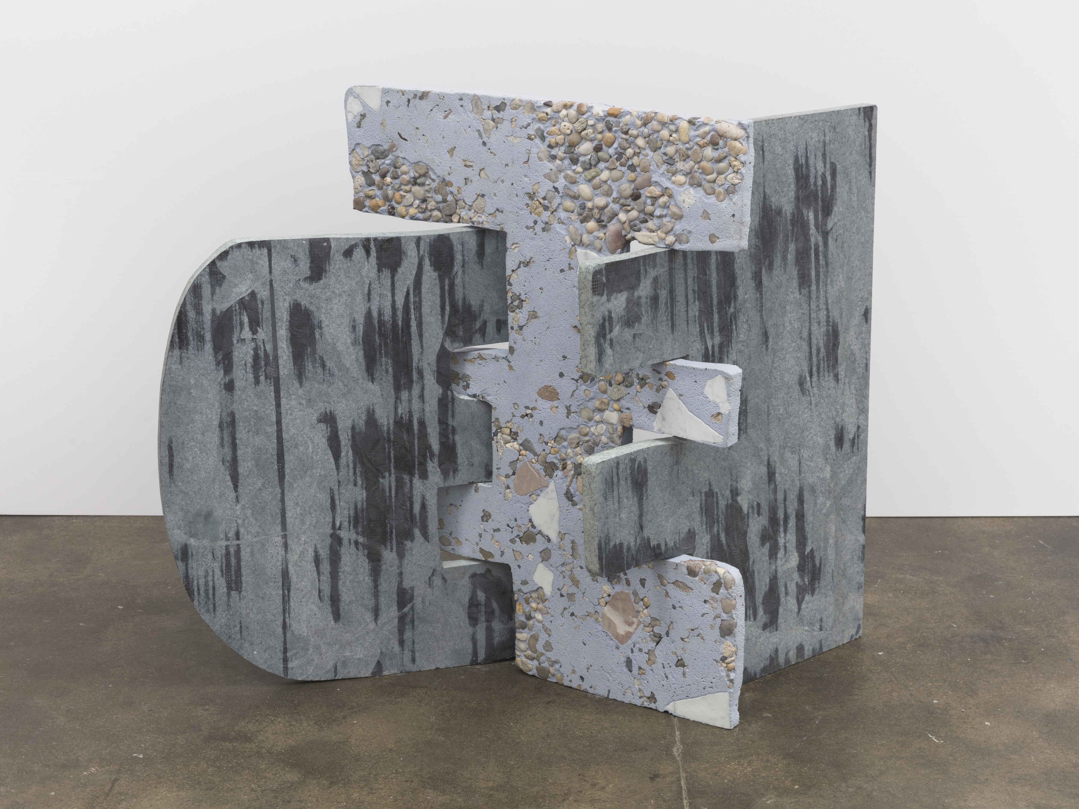 Dependents 4, 2021
soapstone and blue pigmented concrete with beach stone aggregate
38 3/4 x 48 7/16 x 18 1/2 inches (98.5 x 123 x 47 cm) SM-S.21.1438
&nbsp;
