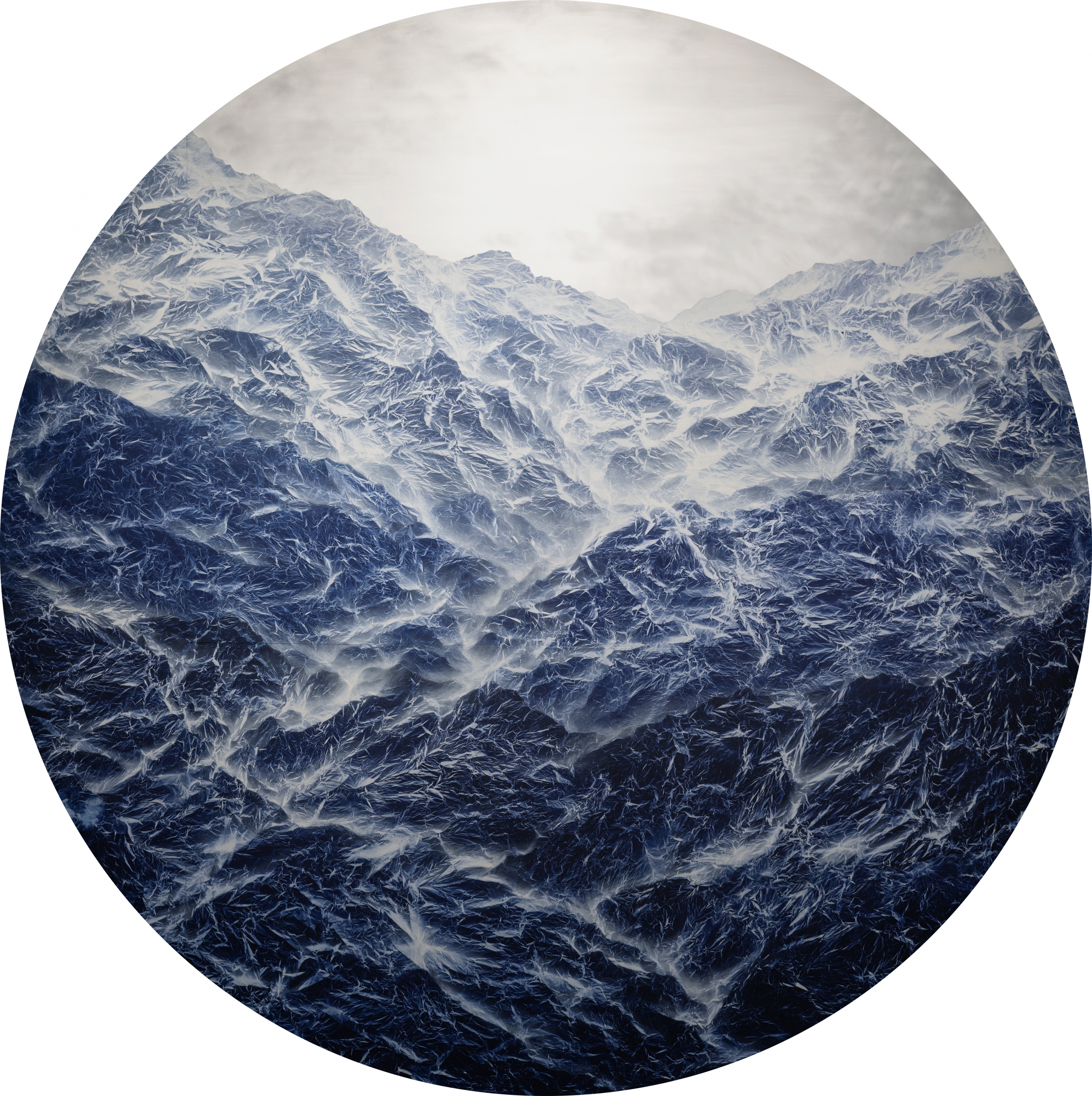 &nbsp;


Wu Chi-Tsung
Cyano-Collage 121, 2021
cyanotype photography, Xuan paper, acrylic gel, acrylic, mounted on aluminum board in four parts
diameter: 141 3/4 inches (360 cm)
(WCT-42.A-D)
&nbsp;