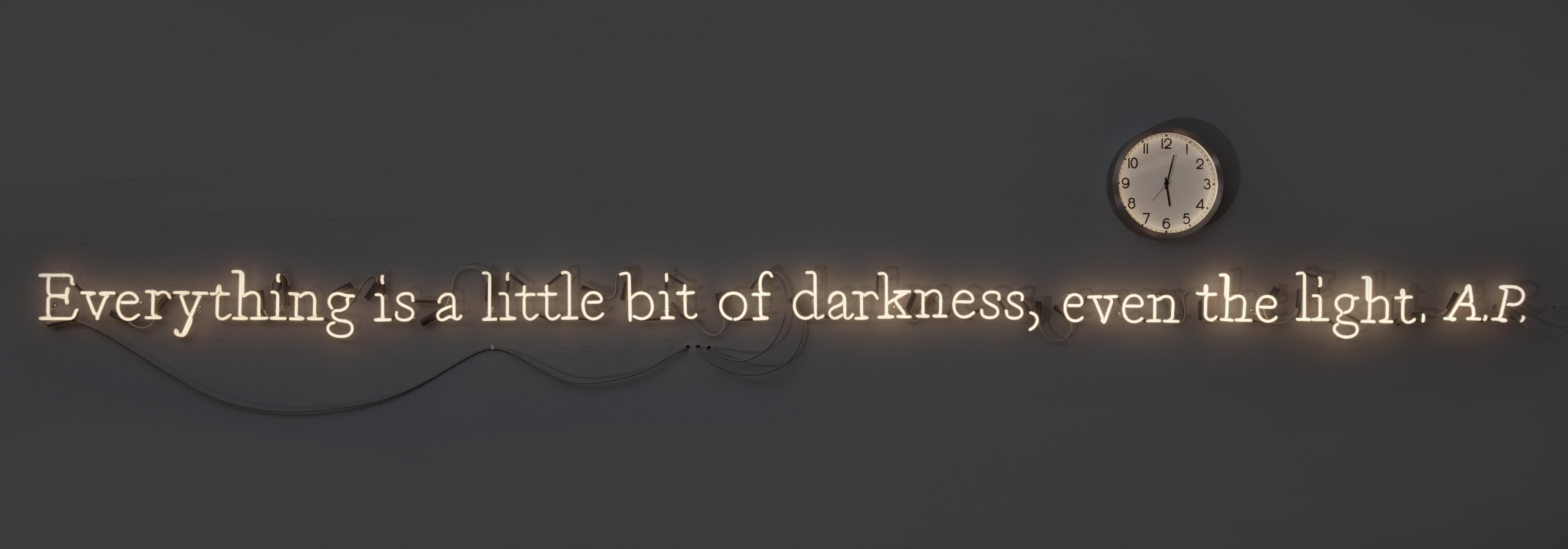 neon "everything is a little bit of darkness: