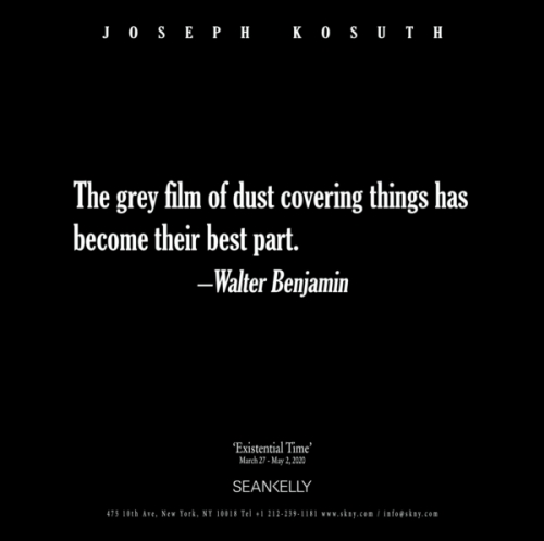 Joseph Kosuth | ‘Existential Time’